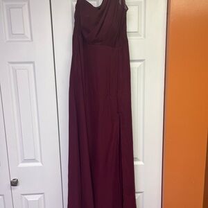 One shoulder bridesmaid dress